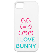 Symbole rose mignon de lapin iPhone 5 case