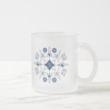 Symboles bouddhistes tribaux tasse