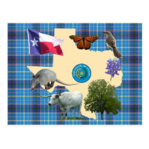 Symboles d'état du Texas Cartes Postales