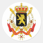 Symbool van de Wapenkunde van het Wapenschild van  Ronde Sticker