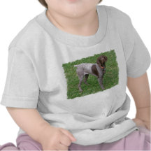 T-shirt allemand de bébé d'indicateur aux cheveux 