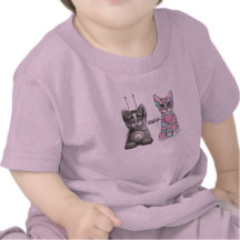 T-shirt amical de chats