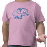 T-shirt brouillé d'éléphant pour des enfants en ba
