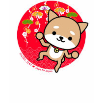 T-shirt - chiot - rouge japonais