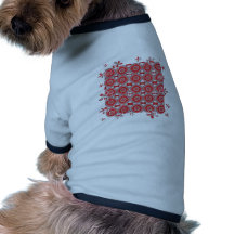 T-SHIRT d'ANIMAL FAMILIER - conception rouge à la  T-shirts Pour Animaux Domestiques