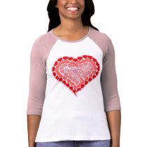T-shirt de coeurs de sucrerie
