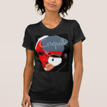 T-shirt de coton de dames Coquille