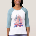 T-shirt de dames de navigation