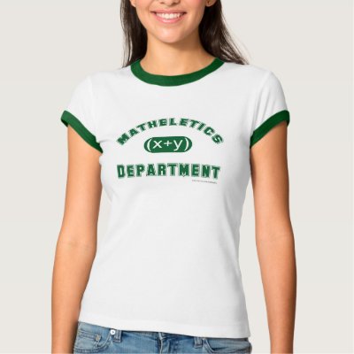 T-shirt de département de Matheletics par Anotherfort