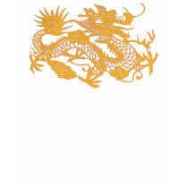 T-shirt de dragon d'or