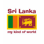 T-shirt de Drapeau-Carte-Texte du Sri Lanka