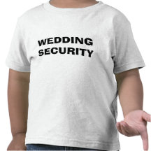T-shirt d'enfant en bas âge de sécurité de mariage