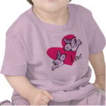T-shirt d'inséparables pour des enfants en bas âge