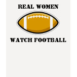 T-shirt du football de montre de vraies femmes