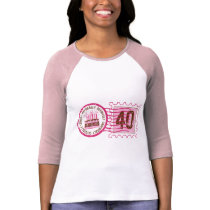 T-shirt du timbre 40 d'anniversaire