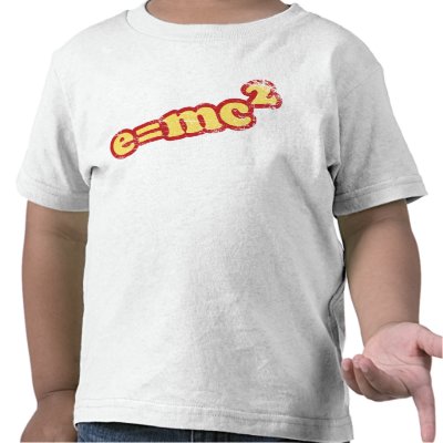 T-shirt e=mc2 par ruderetro
