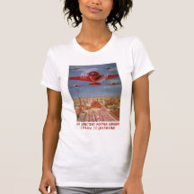 T-shirt femelle sovietic plat rouge