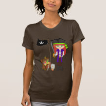 T-shirt fou de Morgan Rackham de pirate de fille