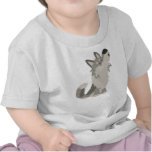 T-shirt mignon de bébé de loup de bande dessinée d t-shirts