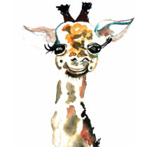 T-shirt mignon de girafe