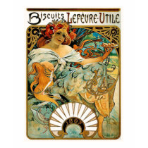 T-shirt :  Mucha - biscuits Lefevre Utile