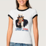 T-shirt personnalisé d'Oncle Sam