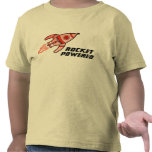 T-shirt propulsé par fusée de rouge de jaune d'enf