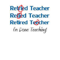 T-shirt retiré drôle de professeur d'Anglais