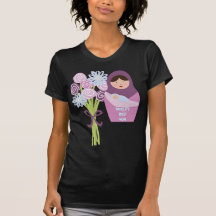T-shirt russe de poupées de la meilleure maman des