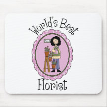 T - shirts en Giften van de Bloemist van de wereld Muis Mat