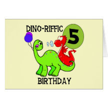 T-shirts en Giften van de Verjaardag van de dinosa Wenskaart