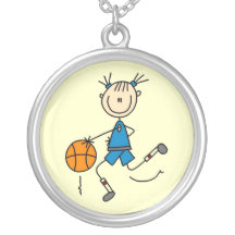 T-shirts et cadeaux bleus de joueur de basket de f collier personnalisé
