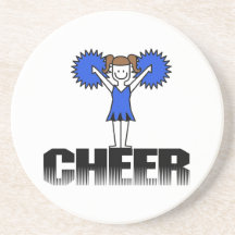 T-shirts et cadeaux Cheerleading bleus Dessous De Verre