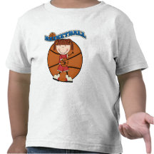 T-shirts et cadeaux de fille de brune de BASKET-BA