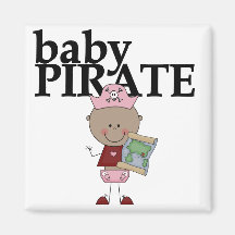 T-shirts et cadeaux de pirate d'Afro-américain de  Aimant