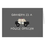 T-shirts et cadeaux de policier de grand-papa cartes de vœux