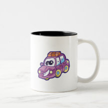 T-shirts et cadeaux de sourire pourpres de voiture mugs