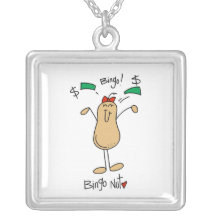 T-shirts et cadeaux d'écrou de bingo-test pendentif