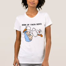T-shirts et cadeaux jumeaux de Maman-Cigogne de ga