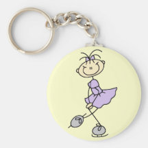T-shirts et cadeaux lilas de patineur artistique d porte-clef