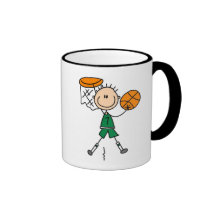 T-shirts et cadeaux masculins de joueur de basket mugs à café