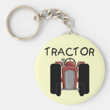 T-shirts et cadeaux rouges de TRACTEUR Porte-clé