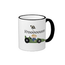 T-shirts et cadeaux verts de voiture de course Vro Tasse À Café