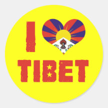 T-SHIRTS ET VITESSE LIBRES DU THIBET AUTOCOLLANTS