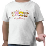 T-shirts heureux personnalisables d'enfant en bas 