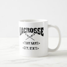 T-shirts personnalisé de lacrosse de cité d'équipe tasses