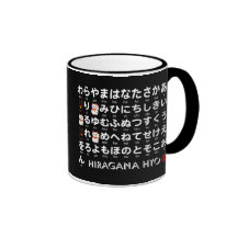 Table japonaise de Hiragana et de katakanas (alpha Mug À Café