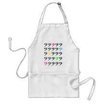 Tablier coloré de clef basse