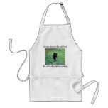 Tablier drôle de cuisine de chat noir