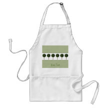 Tablier élégant de Customizeable d'arbre vert